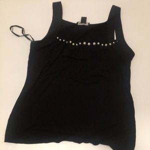 WHBM Pearl Gathered Tank